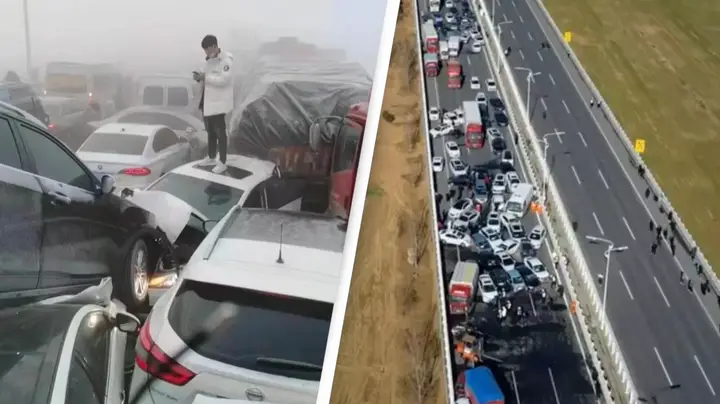 AL MENOS UN MUERTO DEJA UNO DE LOS MAYORES ACCIDENTES DE TRAFICO DE LA HISTORIA